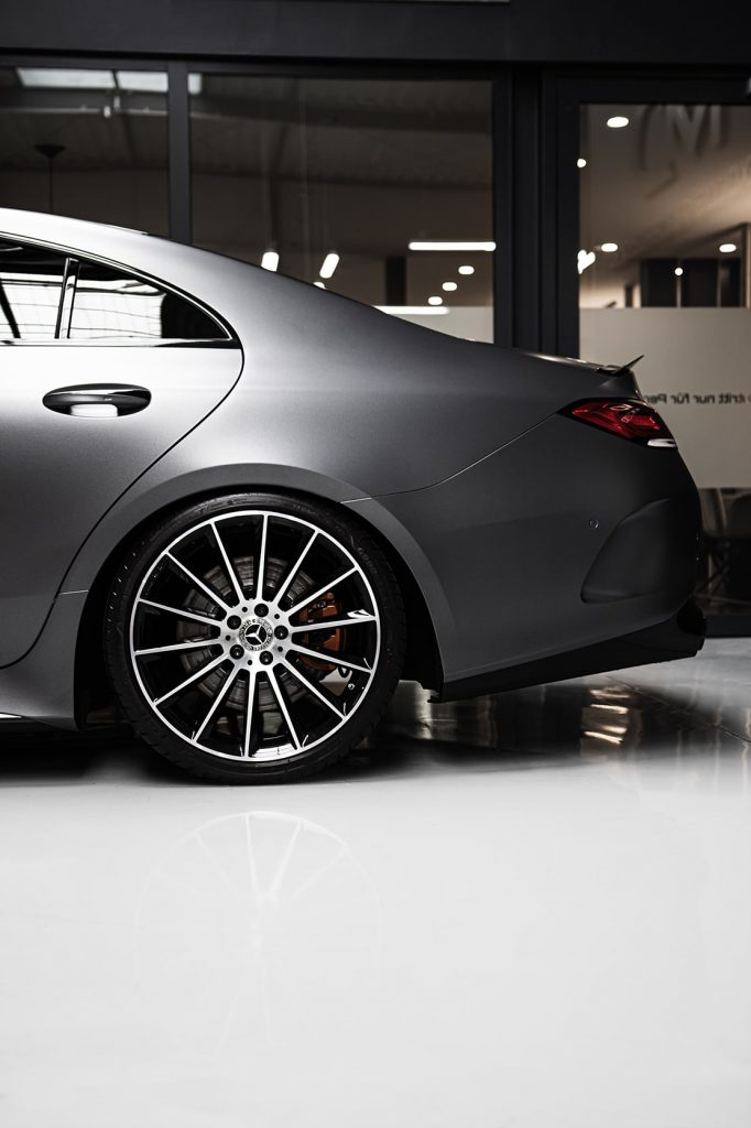 Mercedes Amg Cls C Folierung In Pwf Matt Dark Charcoal Cc