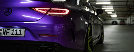Mercedes-AMG CLS 53 C257 - Folierung in PWF Pedal Pusher Purple