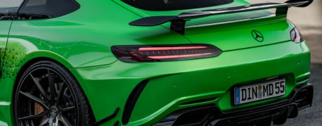 Mercedes-AMG GT S C190 - Wrapping in PWF Gymkhana Green