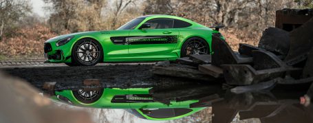 Mercedes-AMG GT S C190 - Wrapping in PWF Gymkhana Green