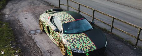 Audi R8 Facelift - Half Camouflage Designfolierung