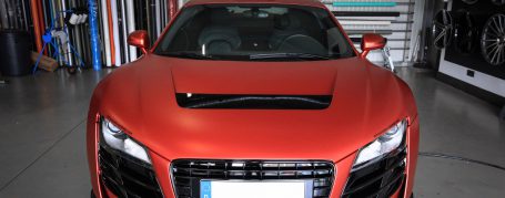 Audi R8 V8 Widebody - Full Wrap in PWF Matt Anodized Red 2.0