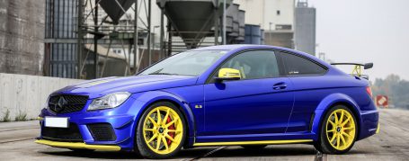 Mercedes C63 AMG Coupe Black Series C204 - Wrapping in Deep Blue