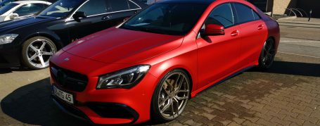 Mercedes CLA 45 AMG C117 - Wrapping in PWF Matt Anodized Red 2.0