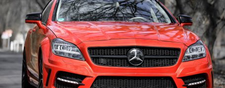 Mercedes CLS 350d C218 - Folierung in 3M Gloss Dragon Fire Red