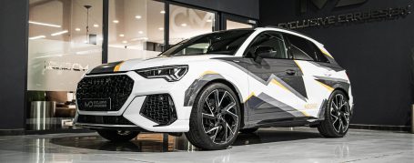 Audi RS Q3 Sportback Designfolierung in Blitz Optik