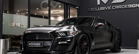 Ford Mustang VI GT 5.0 V8 - Wrapping in Avery Brushed Black SW 900-193-X