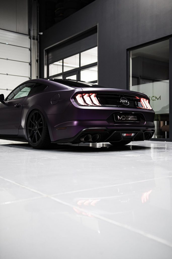 Ford Mustang Vi Gt Fastback 50 Wrapping In Kpmf Matt Purple Black Iridescent K75565 Mandd 6084