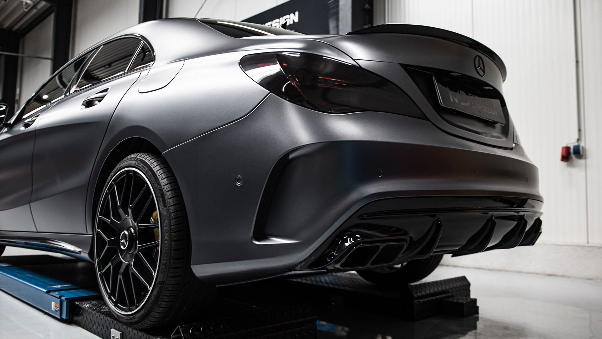 MercedesAMG CLA 45 4MATIC+ C117 Folierung in PWF Matt Dark Charcoal