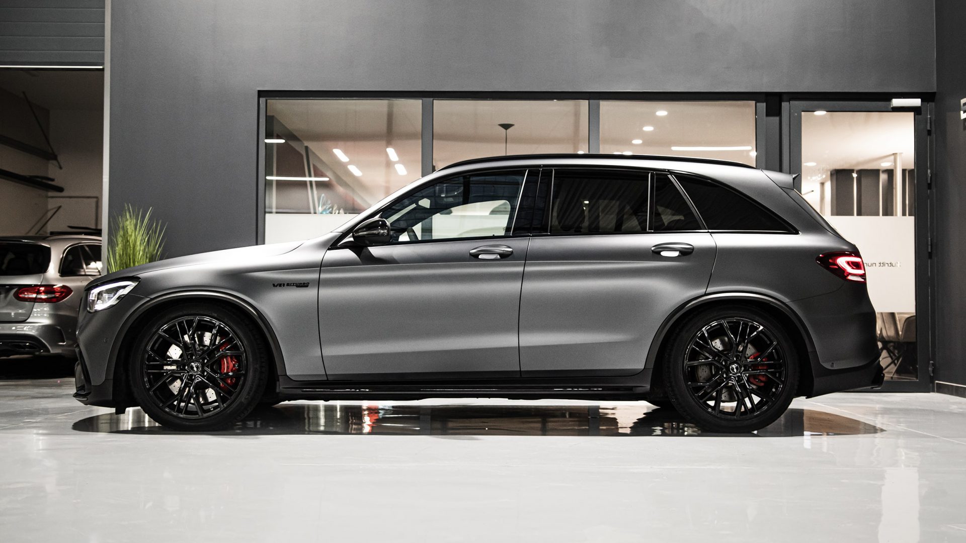 Mercedes Amg Glc Suv X Folierung In Pwf Matt Dark Charcoal Cc