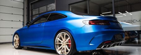 Mercedes-AMG S500 Coupé C217 - Wrapping in PWF Matt Anodized Blue 2.0 CC 4217