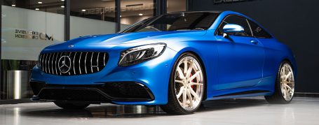 Mercedes-AMG S500 Coupé C217 - Wrapping in PWF Matt Anodized Blue 2.0 CC 4217
