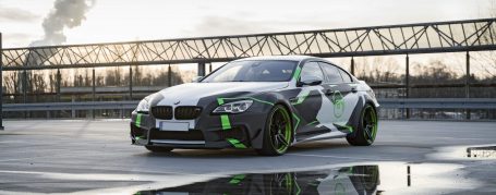 BMW M6 F06 Gran Coupe - Designfolierung in Camouflage mittels PWF - Gymkhana Green