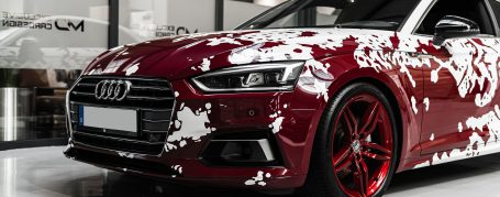 Audi A5 8W6 Coupé - Designfolierung in Blood Splash