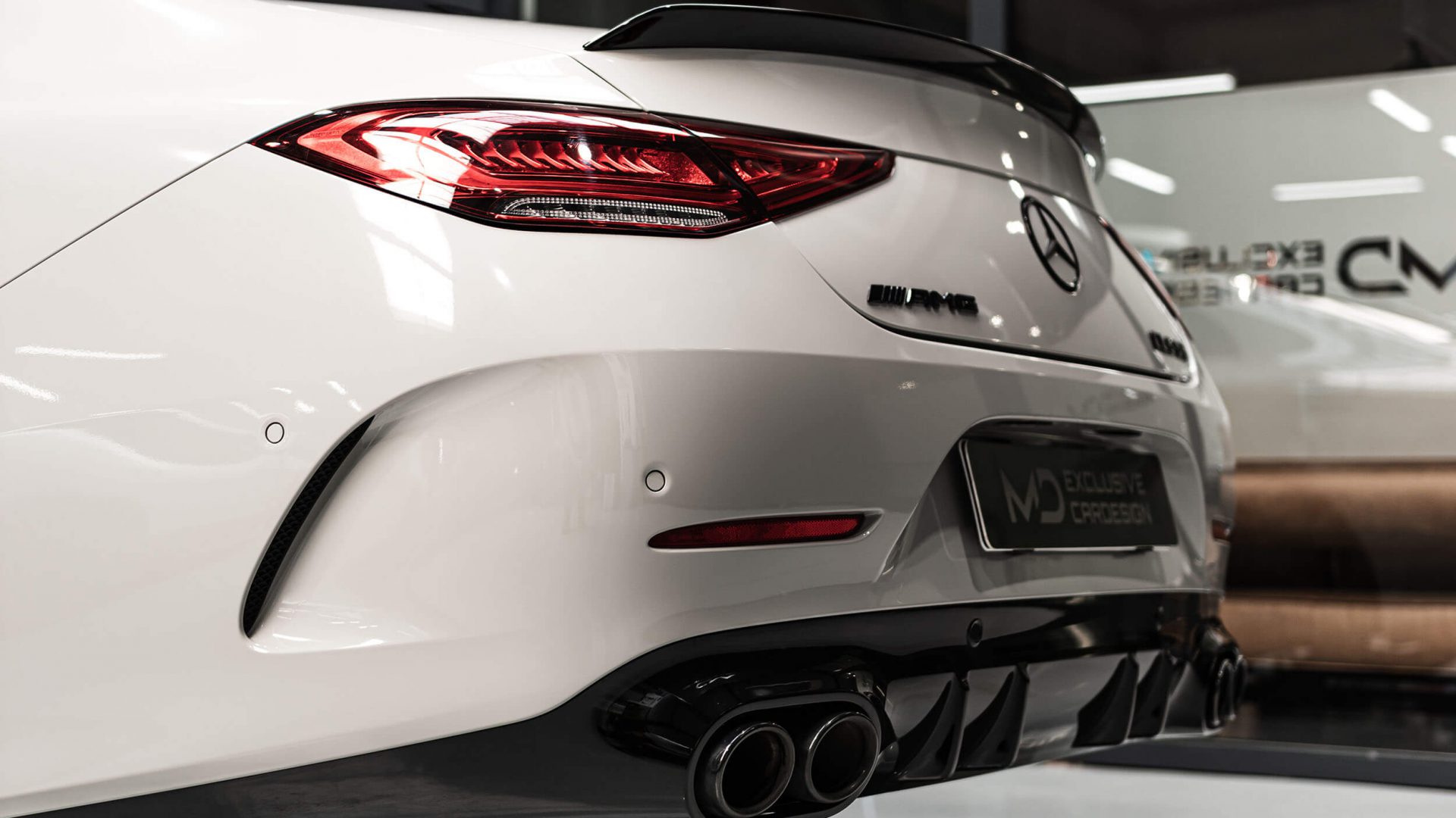 MercedesAMG CLS 53 C257 Folierung in PWF Chalk Grey CC 4166 M&D