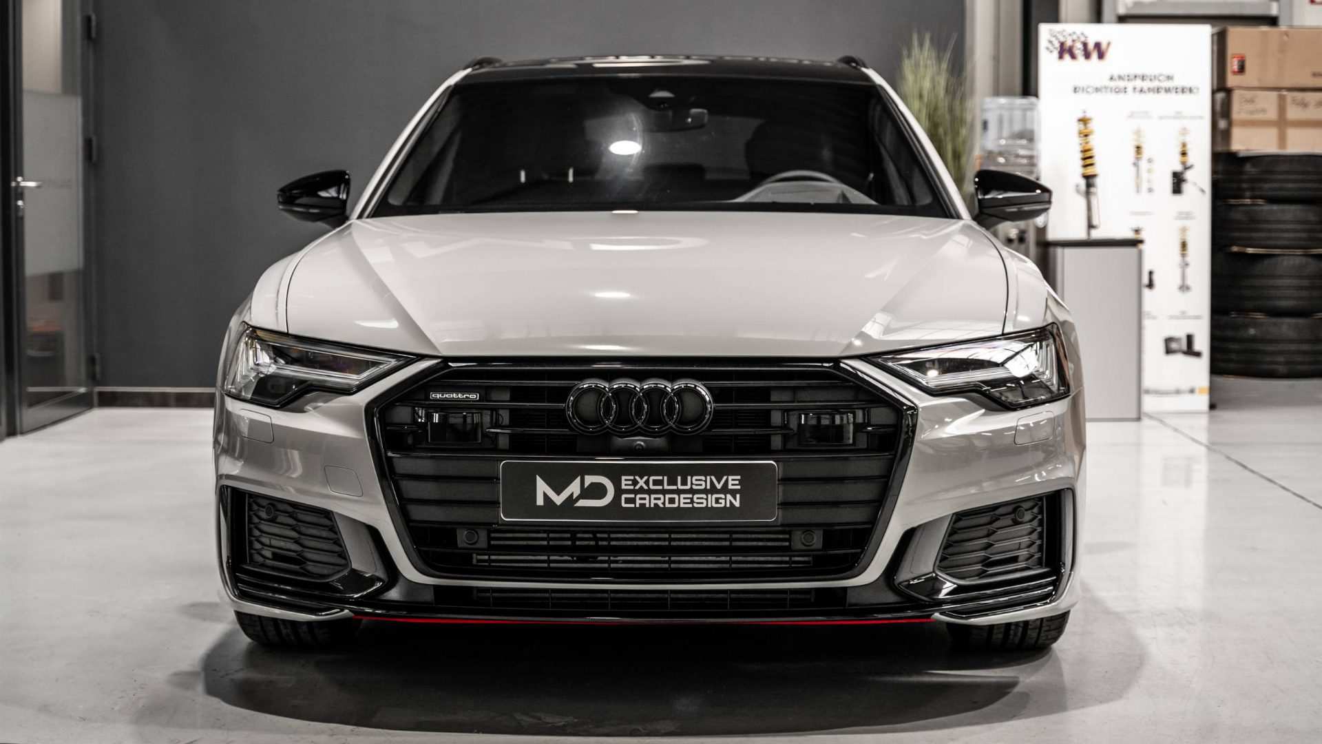 Audi A6 C8 Avant Vollfolierung in PWF Chalk Grey Fahrzeugfolierung