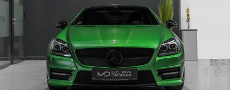 Mercedes SLK R172 - Folierung in PWF Matt Krypton Green CC 4142