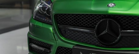 Mercedes SLK R172 - Folierung in PWF Matt Krypton Green CC 4142