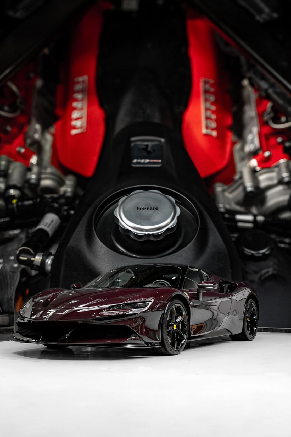 SE] Ferrari SF90 Rosso Vinaccia - Paint Protection with XPEL